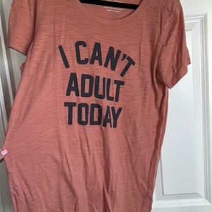Torrid I can’t adult today t shirt size 0 slim fit